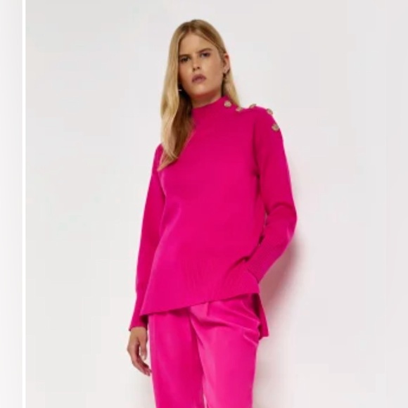 River Island Pink oversized jumper. Size L - Picture 1 of 2